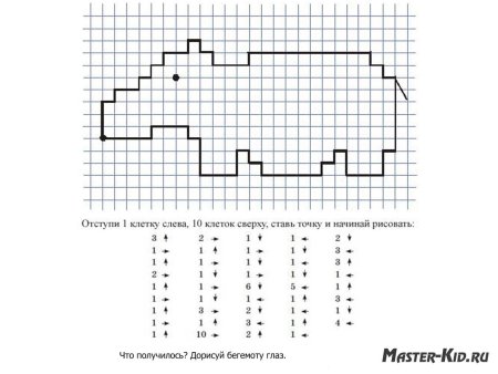 Простейшие графические диктанты для дошкольников