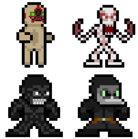 Рисунки по клеткам SCP