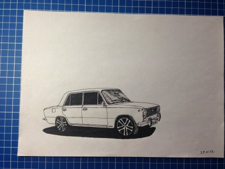 Машины по клеточкам ВАЗ 2107