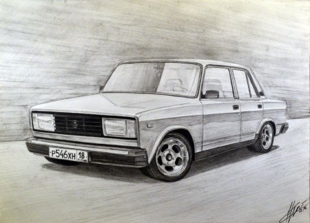 ВАЗ 2107 БК рисунок