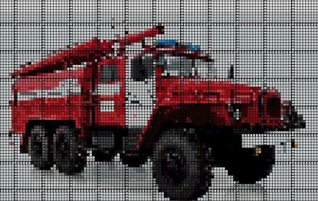 Вышивка пожарная машина