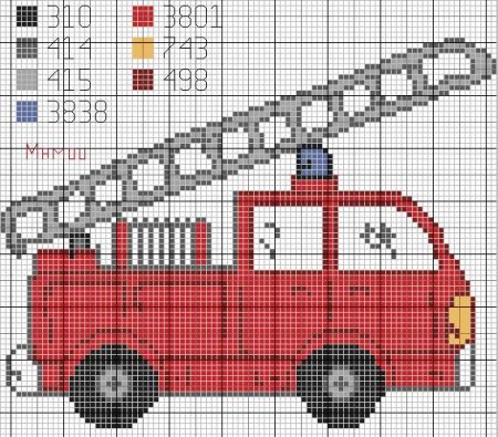 Щенячий патруль по клеточкам