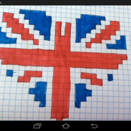 Рисование по клеточкам оружие