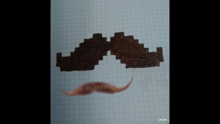 Рисовать по клеточкам усы