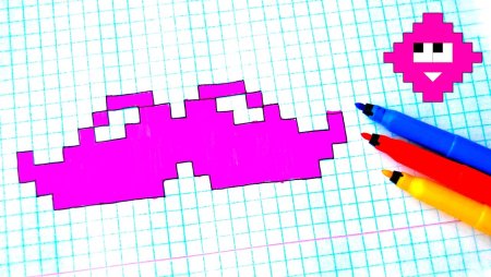 Рисование по клеточкам в тетради легко лайк