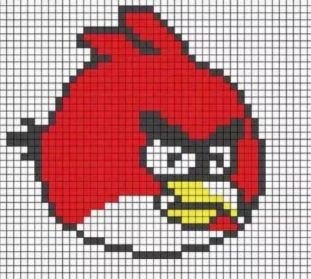 Энгри бердз вышивка крестом