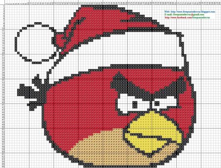 Энгри бердз вышивка