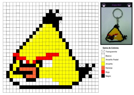 Термомозаика схемы Angry Birds