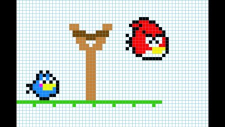 Angry Birds по клеткам