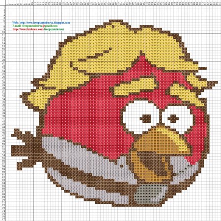 Энгри бердз вышивка