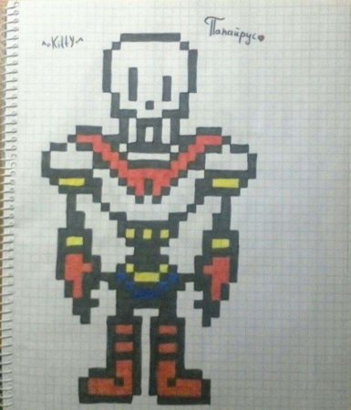 Рисунки по клеточкам собака мини