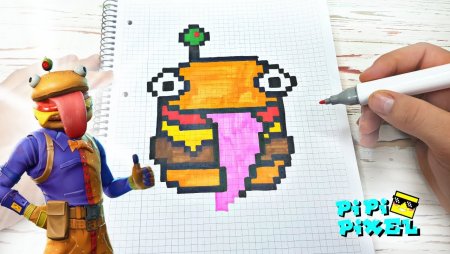 Рисование по клеткам ФОРТНАЙТ