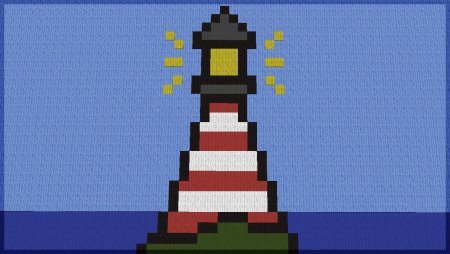 Маяк пиксель арт майнкрафт