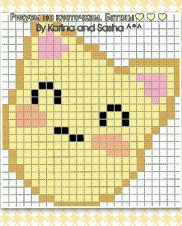 Рисунки по клеточкам маленькие и легкие для блокнота