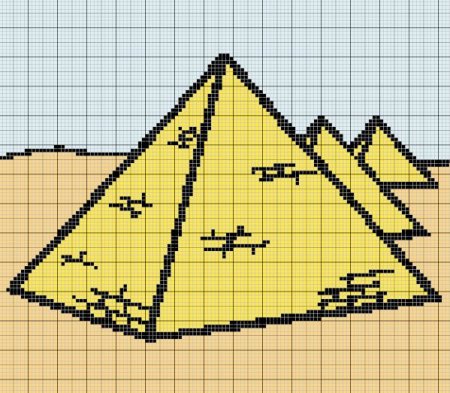 Вышивка крестом пирамида