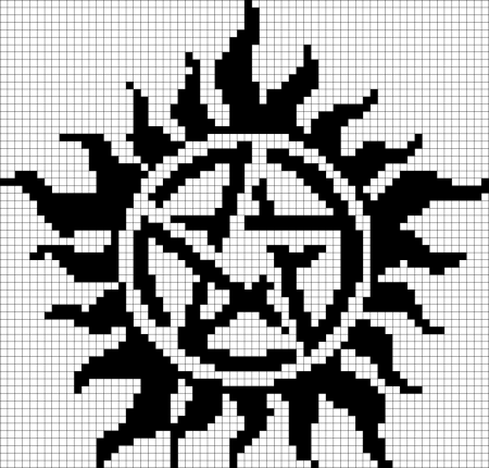 Сверхъестественное вышивка