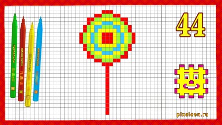 Рисунки по клеточкам лёгкие