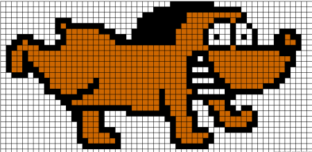 Рисунки по клеточкам собаки