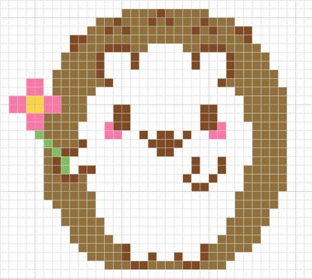 Пиксельный Ежик