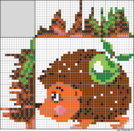 Японский кроссворд Ежик