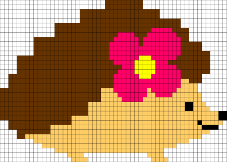 Ежик по клеточкам