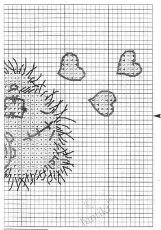 Жаккард ежики схемы