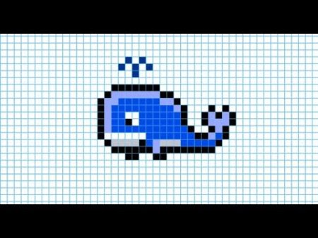 Кит по клеточкам