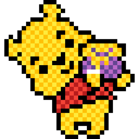 Винни пух пиксель арт