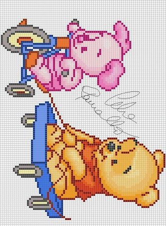 Пятачок крестиком