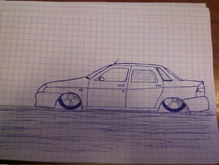 Лада Приора ручкой спереди