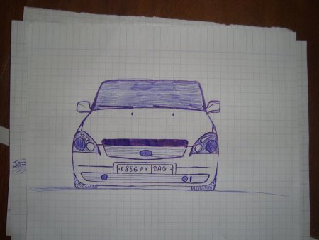 Лада Приора ручкой спереди