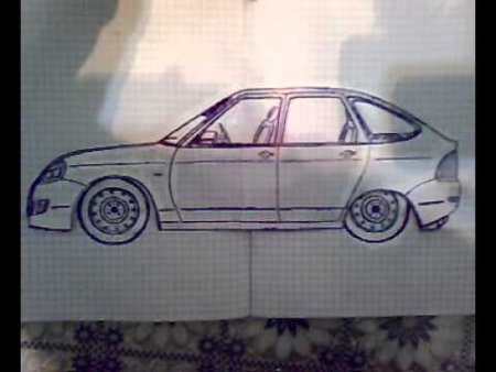 Машины по клеточкам ВАЗ 2107