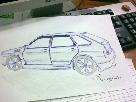 Приора хэтчбек рисунок