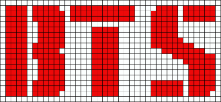 Схема фенечки BTS