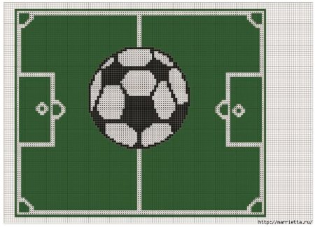 Футбольный мяч вышивка