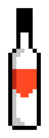 Пиксельные бутылки