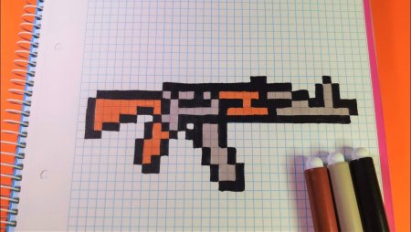 AK 47 Pixel Art