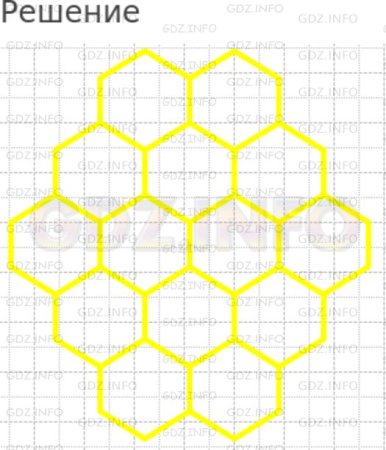 Соты рисунок по клеткам
