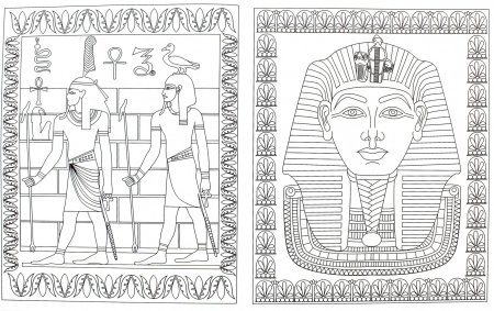 Египетские раскраски