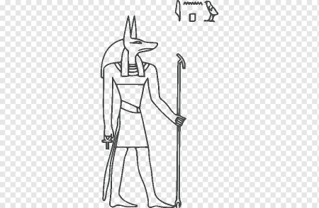 Египетские иероглифы Анубис