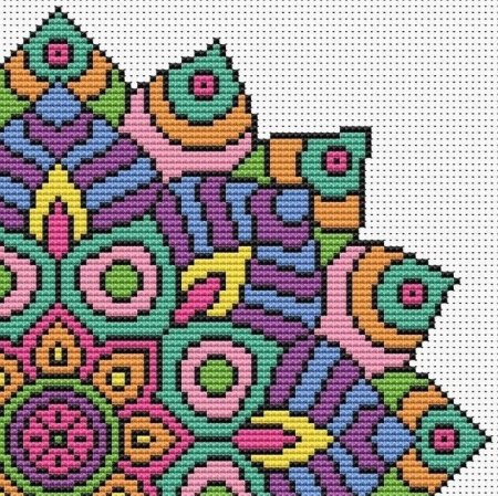 Вышитые мандалы крестиком