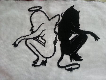 Схемы вышивки крестом ангелы и демоны