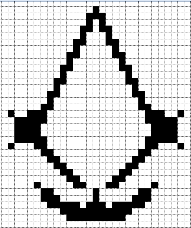 Рисунки по клеточкам чёрным маркером