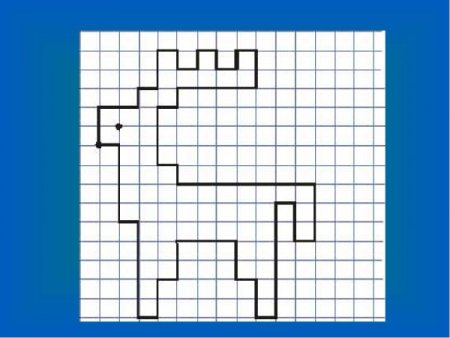 Графический диктант клетка снизу 2