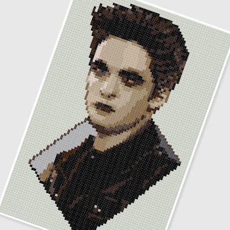 Роберт Паттинсон вышивка