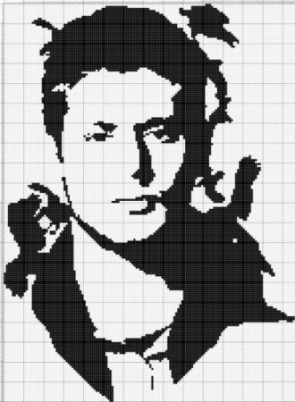 Сверхъестественное вышивка крестиком