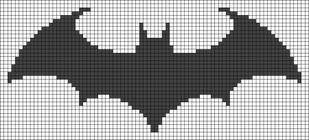 Вышивка крестом летучая мышь