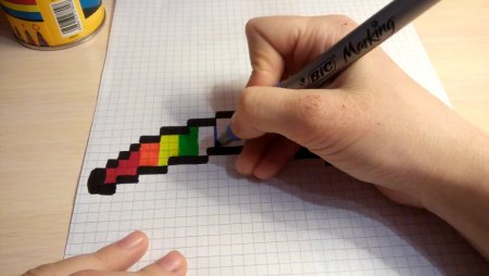 Керамбит по клеткам