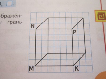 Начертить куб чтобы грань была видимой и невидимой