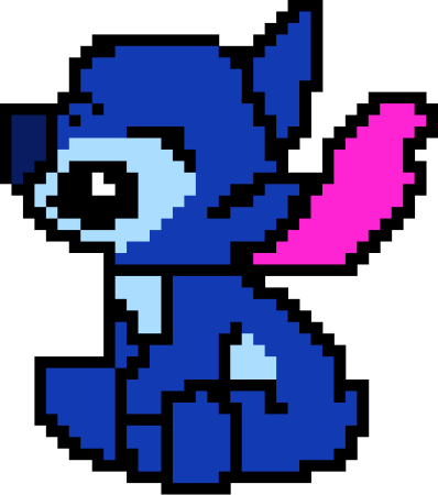 Рисунки по клеточкам Стич